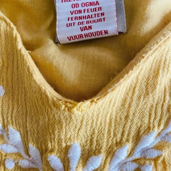 JOIE | Revolve Goldenrod Yellow Embroidered Tiered Boho
Maxi Dress Size 12 - Picture 14 of 14